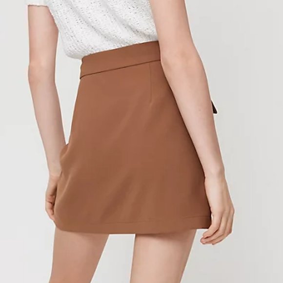 *SOLD* Aritzia Little Moon Freesia Skirt button-front brown mini skirt - Picture 5 of 9